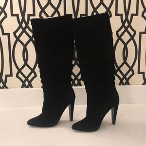 Steve Madden Carrie slouch boot black suede 7 1/2